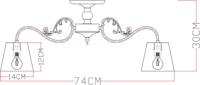 Люстра Arte Lamp MERLETTO