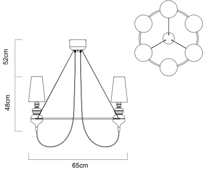Подвесная люстра Arte Lamp ANNA MARIA