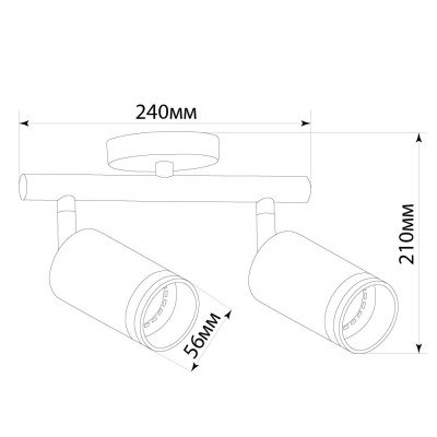 Светильник накладной под лампу FERON ML232