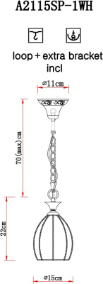 Подвесной светильник Arte Lamp VENEZIA