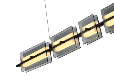 Люстра  подвесная ZORTES LOFT ZRS.1802.100, Мощность - 18Вт, Тип лампы: LED, В -1500мм / Ш - 1025мм / Г - 150мм