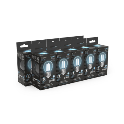 Светодиодная лампа Gauss Шар 13W 1150Lm 4100K E27 105802213