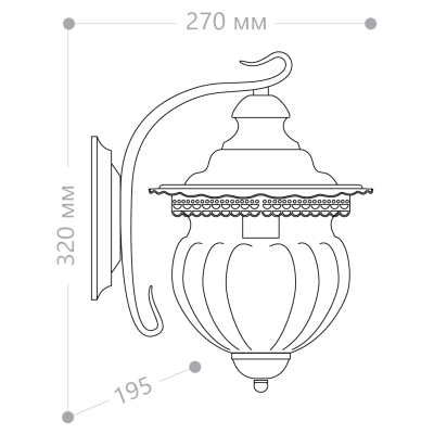 Светильник садово-парковый FERON PL591