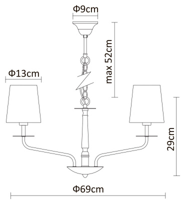 Подвесная люстра Arte Lamp EDDA