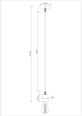 Подвесной светильник Arte Lamp Mark A7048SP-1BK