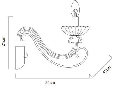 Бра Arte Lamp ODETTA