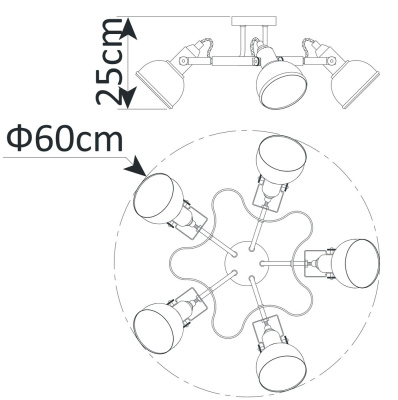 Потолочная люстра Arte Lamp MARTIN