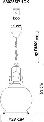 Подвесной светильник Arte Lamp NAUTILUS
