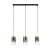 8101/3A COMFI LN25 325 черный/бронза металл/стекло Подвес Е14 3*40W 220V ISHA