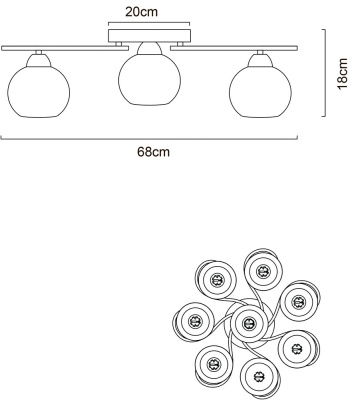 Потолочная люстра Arte Lamp MONIKA