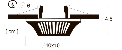 Точечный встраиваемый светильник Arte Lamp ARENA