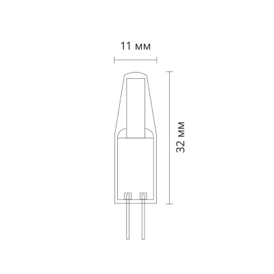 Светодиодная лампа Arte Lamp LUGO Капсульная 1.5W 140Lm 3000К G4