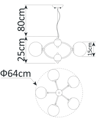 Подвесная люстра Arte Lamp PALLA