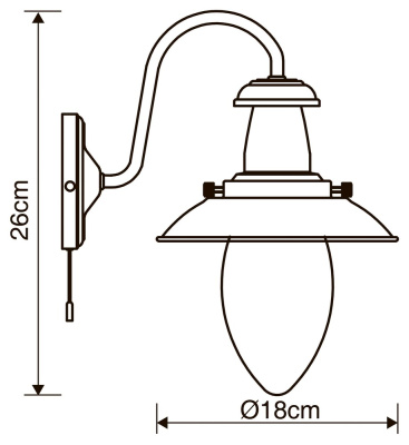 Бра Arte Lamp FISHERMAN