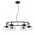 8232/6 COMFI LN25 193 черный/прозрачный, металл/стекло Светильник подвесной LED GX70 6*10W 220V NATALINA