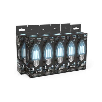 Светодиодная лампа Gauss Свеча 11W 830Lm 4100K E27 103802211