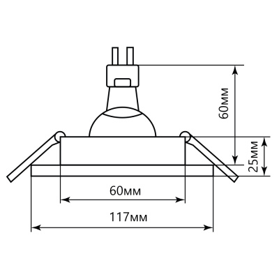 Светильник потолочный встраиваемый FERON CD900