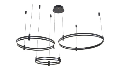 Подвесной светильник Zortes DUBLE-R ZRS.27510.03, Мощность - 228Вт, Тип лампы: LED, В -1500мм/350мм / Ш - Ø400мм+600мм+800мм