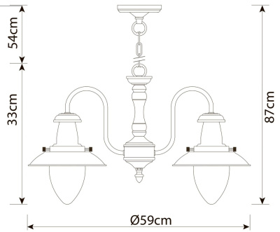 Подвесная люстра Arte Lamp FISHERMAN