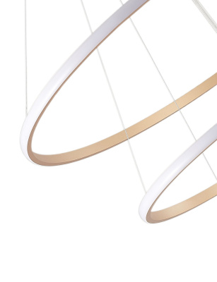 Светильник ZORTES RINGOLIGHT ZRS.33320.75C, Мощность - 75Вт, Тип лампы: LED, В - 1500мм / Ш - ø200/ø400/ø600мм