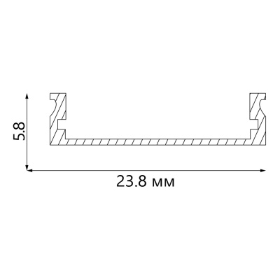 Профиль накладной для светодиодной ленты FERON CAB283