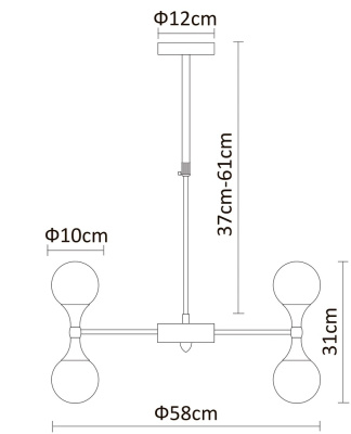 Люстра на штанге Arte Lamp PALLA