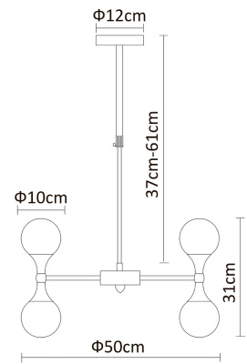 Люстра на штанге Arte Lamp PALLA