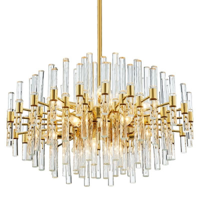 121/9-Gl Люстра подвесная золотая E14x9 ELVAN