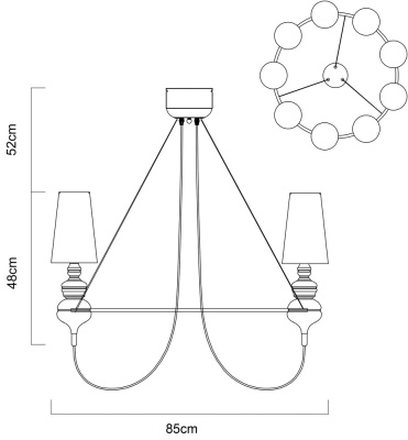 Подвесная люстра Arte Lamp ANNA MARIA