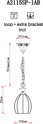 Подвесной светильник Arte Lamp VENEZIA