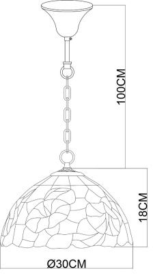 Подвесная люстра Arte Lamp TIFFANY