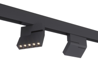1010 Светильник трековый магнитный черный, 12W 48V, 3000K