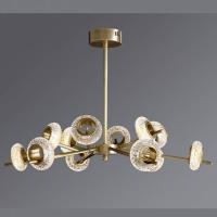 4664/10-80W-Gl Люстра светодиодная потолочная золото