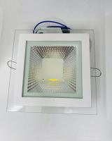 703SQ-10W-3000K Светильник встраиваемый,(рассеиватель- квадрат), со стекло