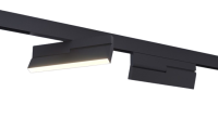 1011 Светильник трековый магнитный черный 48V, 12W/3000K  PC COVER
