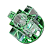 8164-GY-5.3-Green Светильник точечный зеленый