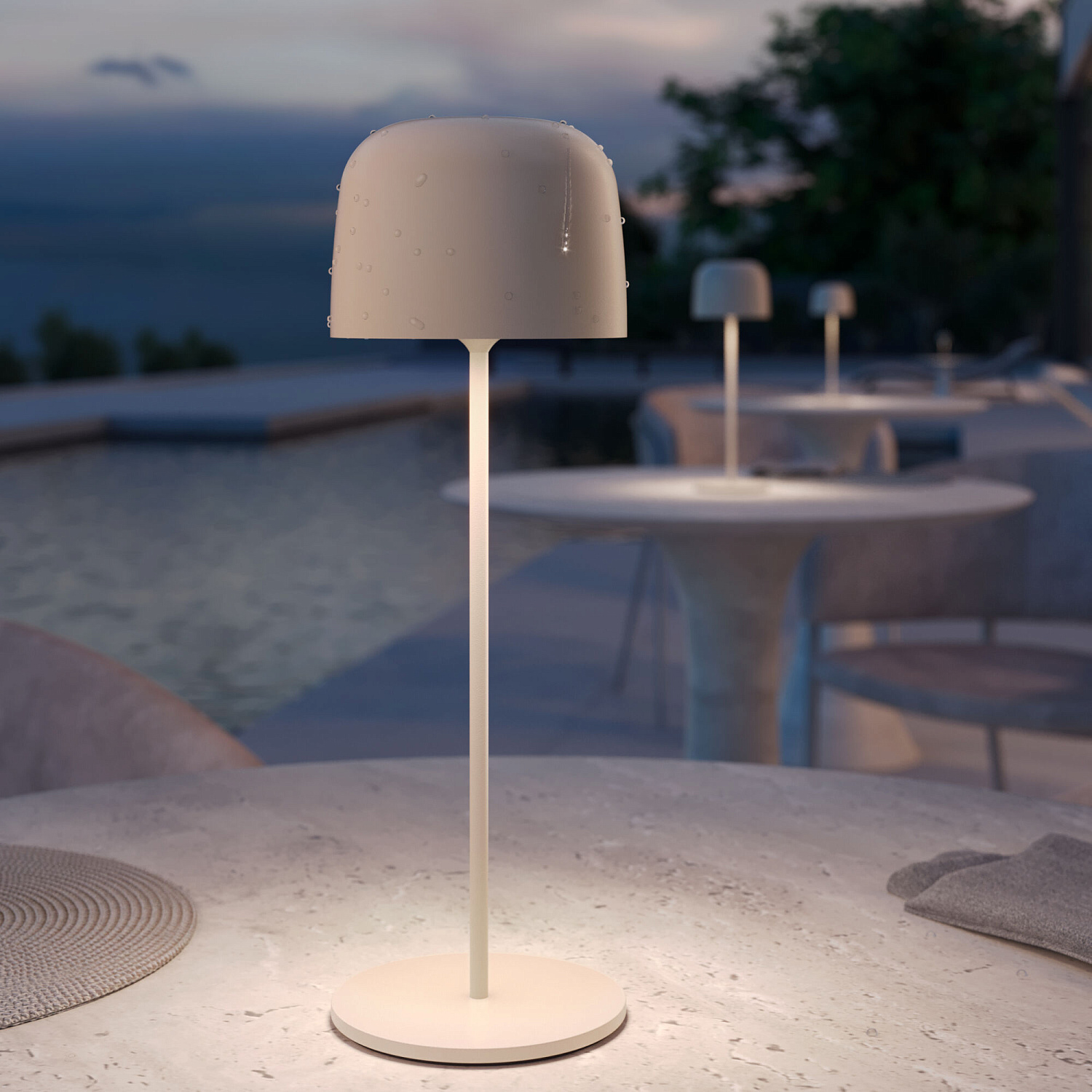 Светильник светодиодный настольный Bitty бежевый