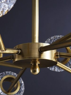 4664/10-80W-Gl Люстра светодиодная потолочная золото